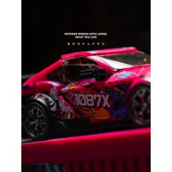 PINBO PB8852 8852 BULL DEMON KING SUPRA MK5 bộ đồ chơi xếp lắp ráp ghép mô hình Speed Champions Racing Cars Đua Xe Công Thức 415 khối