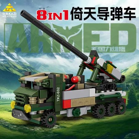 Kazi KY8300 8300 XE TÊN LỬA YITIAN 8 KẾT HỢP bộ đồ chơi xếp lắp ráp ghép mô hình Military Army Quân Sự Bộ Đội