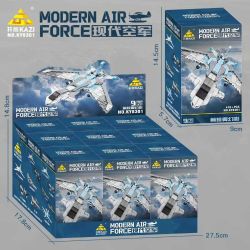Kazi KY8301 8301 SỰ KẾT HỢP CỦA KHÔNG QUÂN HIỆN ĐẠI 8 bộ đồ chơi xếp lắp ráp ghép mô hình Military Army Quân Sự Bộ Đội