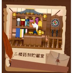 MorkModel 033012 Mork Model 033012 NGÔI NHÀ BÍ MẬT THỜI TRUNG CỔ bộ đồ chơi xếp lắp ráp ghép mô hình Medieval Castle MEDIEVAL MYSTIC CABIN Chiến Tranh Trung Cổ 2225 khối