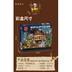 MorkModel 033012 Mork Model 033012 NGÔI NHÀ BÍ MẬT THỜI TRUNG CỔ bộ đồ chơi xếp lắp ráp ghép mô hình Medieval Castle MEDIEVAL MYSTIC CABIN Chiến Tranh Trung Cổ 2225 khối