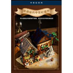 MorkModel 033012 Mork Model 033012 NGÔI NHÀ BÍ MẬT THỜI TRUNG CỔ bộ đồ chơi xếp lắp ráp ghép mô hình Medieval Castle MEDIEVAL MYSTIC CABIN Chiến Tranh Trung Cổ 2225 khối