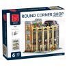 MorkModel 10215 Mork Model 10215 CỬA HÀNG CORNER Ở CHÂU bộ đồ chơi xếp lắp ráp ghép mô hình Creator ROUND CORNER SHOP Sáng Tạo 3231 khối