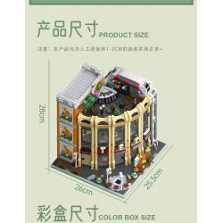 MorkModel 10215 Mork Model 10215 CỬA HÀNG CORNER Ở CHÂU bộ đồ chơi xếp lắp ráp ghép mô hình Creator ROUND CORNER SHOP Sáng Tạo 3231 khối