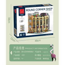 MorkModel 10215 Mork Model 10215 CỬA HÀNG CORNER Ở CHÂU bộ đồ chơi xếp lắp ráp ghép mô hình Creator ROUND CORNER SHOP Sáng Tạo 3231 khối