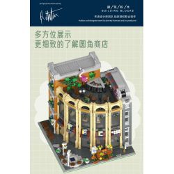 MorkModel 10215 Mork Model 10215 CỬA HÀNG CORNER Ở CHÂU bộ đồ chơi xếp lắp ráp ghép mô hình Creator ROUND CORNER SHOP Sáng Tạo 3231 khối