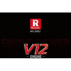 REOBRIX 33017 ĐỘNG CƠ V12 bộ đồ chơi xếp lắp ráp ghép mô hình Technic V12 ENGINE Kỹ Thuật Công Nghệ Cao Mô Hình Phương Tiện 4719 khối