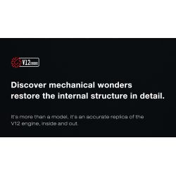 REOBRIX 33017 ĐỘNG CƠ V12 bộ đồ chơi xếp lắp ráp ghép mô hình Technic V12 ENGINE Kỹ Thuật Công Nghệ Cao Mô Hình Phương Tiện 4719 khối