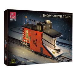 JIESTAR 59095 XỬ LÝ TUYẾT ĐANG CÀY bộ đồ chơi xếp lắp ráp ghép mô hình City SNOW SHOVEL TRAIN Thành Phố 945 khối