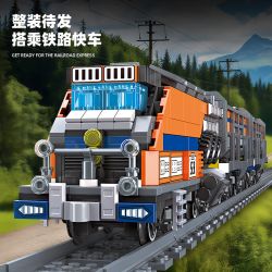 JIESTAR 59096 ĐƯỜNG SẮT EXPRESS bộ đồ chơi xếp lắp ráp ghép mô hình City RAILROAD EXPRESS Thành Phố 1827 khối