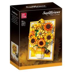 JIESTAR JJ9233 9233 KHUNG HƯỚNG DƯƠNG bộ đồ chơi xếp lắp ráp ghép mô hình Art SUNFLOWER PHOTO FRAME 1011 khối