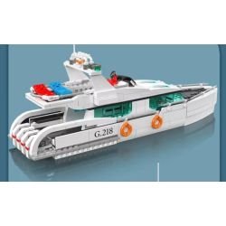 MouldKing 10218 Mould King 10218 DU THUYỀN CÁ HEO TRẮNG bộ đồ chơi xếp lắp ráp ghép mô hình City Thành Phố 857 khối