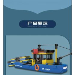 MouldKing 10184 Mould King 10184 THUYỀN XỬ LÝ RÁC bộ đồ chơi xếp lắp ráp ghép mô hình City Thành Phố 407 khối