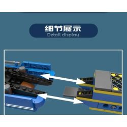 MouldKing 10184 Mould King 10184 THUYỀN XỬ LÝ RÁC bộ đồ chơi xếp lắp ráp ghép mô hình City Thành Phố 407 khối