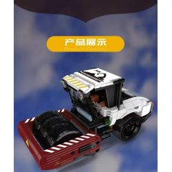 MouldKing 24084 Mould King 24084 CON LĂN bộ đồ chơi xếp lắp ráp ghép mô hình City ROAD ROLLER Thành Phố 462 khối