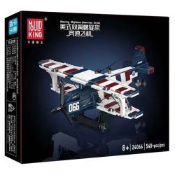 MouldKing 24066 Mould King 24066 MÁY BAY ĐUA XE ĐẨY BIPLANE AMERICAN bộ đồ chơi xếp lắp ráp ghép mô hình City RACING BIPLANE AMERICAN STYLE Thành Phố 540 khối