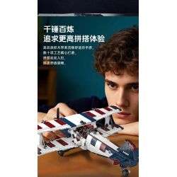 MouldKing 24066 Mould King 24066 MÁY BAY ĐUA XE ĐẨY BIPLANE AMERICAN bộ đồ chơi xếp lắp ráp ghép mô hình City RACING BIPLANE AMERICAN STYLE Thành Phố 540 khối