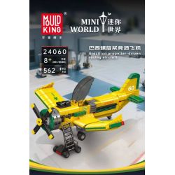 MouldKing 24060 Mould King 24060 MÁY BAY ĐUA CÁNH QUẠT BRAZIL bộ đồ chơi xếp lắp ráp ghép mô hình City BRAZILIAN PROPELLER-DRIVEN RACING AIRCRAFT Thành Phố 562 khối