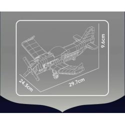 MouldKing 24060 Mould King 24060 MÁY BAY ĐUA CÁNH QUẠT BRAZIL bộ đồ chơi xếp lắp ráp ghép mô hình City BRAZILIAN PROPELLER-DRIVEN RACING AIRCRAFT Thành Phố 562 khối