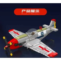 MouldKing 24068 Mould King 24068 MÁY BAY CHIẾN ĐẤU P-51D MUSTANG bộ đồ chơi xếp lắp ráp ghép mô hình City P-51D MUSTANG FIGHTER Thành Phố 396 khối