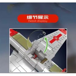 MouldKing 24068 Mould King 24068 MÁY BAY CHIẾN ĐẤU P-51D MUSTANG bộ đồ chơi xếp lắp ráp ghép mô hình City P-51D MUSTANG FIGHTER Thành Phố 396 khối