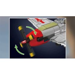 MouldKing 24068 Mould King 24068 MÁY BAY CHIẾN ĐẤU P-51D MUSTANG bộ đồ chơi xếp lắp ráp ghép mô hình City P-51D MUSTANG FIGHTER Thành Phố 396 khối