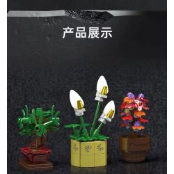 MouldKing 24117 Mould King 24117 CÂY CHẬU NHỎ bộ đồ chơi xếp lắp ráp ghép mô hình Creator TINY PLANTS Sáng Tạo 240 khối