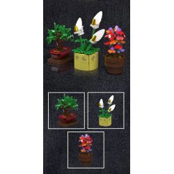 MouldKing 24117 Mould King 24117 CÂY CHẬU NHỎ bộ đồ chơi xếp lắp ráp ghép mô hình Creator TINY PLANTS Sáng Tạo 240 khối