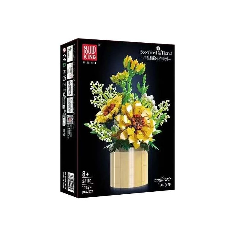MouldKing 24110 Mould King 24110 HƯỚNG DƯƠNG bộ đồ chơi xếp lắp ráp ghép mô hình Creator SUNFLOWER Sáng Tạo 1047 khối
