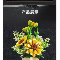 MouldKing 24110 Mould King 24110 HƯỚNG DƯƠNG bộ đồ chơi xếp lắp ráp ghép mô hình Creator SUNFLOWER Sáng Tạo 1047 khối