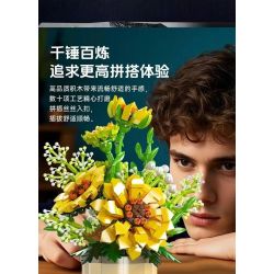 MouldKing 24110 Mould King 24110 HƯỚNG DƯƠNG bộ đồ chơi xếp lắp ráp ghép mô hình Creator SUNFLOWER Sáng Tạo 1047 khối