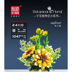 MouldKing 24110 Mould King 24110 HƯỚNG DƯƠNG bộ đồ chơi xếp lắp ráp ghép mô hình Creator SUNFLOWER Sáng Tạo 1047 khối