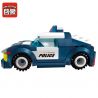 Enlighten 1901 Qman 1901 non  TRỐN THOÁT KHỎI XE CẢNH SÁT bộ đồ chơi xếp lắp ráp ghép mô hình Police POLICE BATTLE FORCE RACING 111 khối