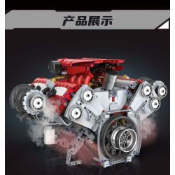 KAIXING K96204 96204 ĐỘNG CƠ SIÊU XE MÔ PHỎNG bộ đồ chơi xếp lắp ráp ghép mô hình Technic SUPERCAR V8 ENGINE Kỹ Thuật Công Nghệ Cao Mô Hình Phương Tiện 3201 khối