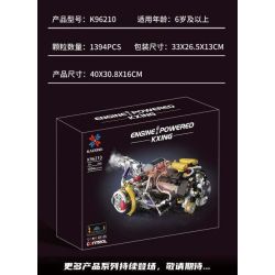 KAIXING K96210 96210 ĐỘNG CƠ SIÊU XE MÔ PHỎNG bộ đồ chơi xếp lắp ráp ghép mô hình Technic SUPERCAR V8 ENGINE Kỹ Thuật Công Nghệ Cao Mô Hình Phương Tiện 1394 khối