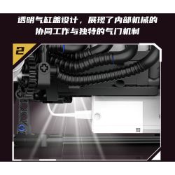 KAIXING K96212 96212 ĐỘNG CƠ SIÊU XE MÔ PHỎNG bộ đồ chơi xếp lắp ráp ghép mô hình Technic SUPERCAR V8 ENGINE Kỹ Thuật Công Nghệ Cao Mô Hình Phương Tiện 664 khối