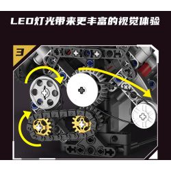 KAIXING K96212 96212 ĐỘNG CƠ SIÊU XE MÔ PHỎNG bộ đồ chơi xếp lắp ráp ghép mô hình Technic SUPERCAR V8 ENGINE Kỹ Thuật Công Nghệ Cao Mô Hình Phương Tiện 664 khối