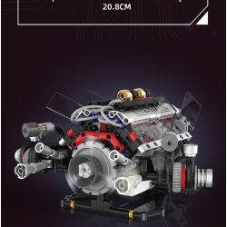 KAIXING K96212 96212 ĐỘNG CƠ SIÊU XE MÔ PHỎNG bộ đồ chơi xếp lắp ráp ghép mô hình Technic SUPERCAR V8 ENGINE Kỹ Thuật Công Nghệ Cao Mô Hình Phương Tiện 664 khối
