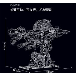 KAIYU KEEYEE WORLD K96222 96222 MÁY MÓC BIONIC SPINOSAURUS bộ đồ chơi xếp lắp ráp ghép mô hình