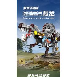 KAIYU KEEYEE WORLD K96222 96222 MÁY MÓC BIONIC SPINOSAURUS bộ đồ chơi xếp lắp ráp ghép mô hình