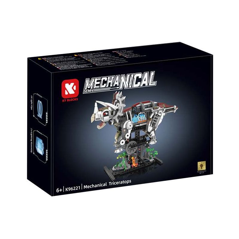 KAIYU KEEYEE WORLD K96221 96221 MÁY MÓC BIONIC TRICERATOPS bộ đồ chơi xếp lắp ráp ghép mô hình