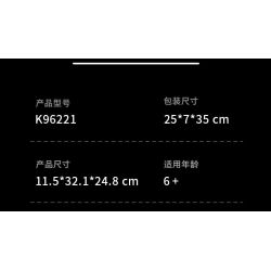 KAIYU KEEYEE WORLD K96221 96221 MÁY MÓC BIONIC TRICERATOPS bộ đồ chơi xếp lắp ráp ghép mô hình