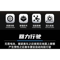 KAIYU KEEYEE WORLD K96179 96179 9IN1 BACK-ROAD bộ đồ chơi xếp lắp ráp ghép mô hình Technic Kỹ Thuật Công Nghệ Cao Mô Hình Phương Tiện