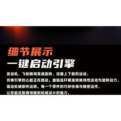 KAIYU KEEYEE WORLD K96213 96213 ĐỘNG CƠ SIÊU XE MÔ PHỎNG bộ đồ chơi xếp lắp ráp ghép mô hình Technic SUPERCAR V8 ENGINE Kỹ Thuật Công Nghệ Cao Mô Hình Phương Tiện 770 khối