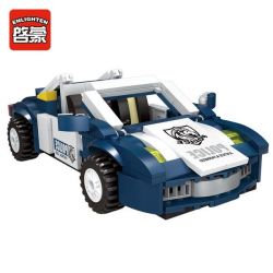 Enlighten 1910 Qman 1910 non  TẤN CÔNG XE CẢNH SÁT BẰNG ROCKET bộ đồ chơi xếp lắp ráp ghép mô hình Police POLICE BATTLE FORCE TRUE DETECTIVE 303 khối