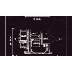 KAIYU KEEYEE WORLD K96208 96208 ĐỘNG CƠ bộ đồ chơi xếp lắp ráp ghép mô hình Technic Kỹ Thuật Công Nghệ Cao Mô Hình Phương Tiện 564 khối