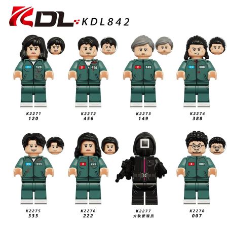 KDL KDL842 KDL K2271 KDL K2272 KDL K2273 KDL K2274 KDL K2275 KDL K2276 KDL K2277 KDL K2278 Squid Game Xếp hình lắp ráp ghép mô hình Trò chơi mực 8 Mẹo