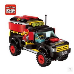 Enlighten 1909 Qman 1909 non  TẤN CÔNG ĐỒN CẢNH SÁT BẰNG XE ROCKET bộ đồ chơi xếp lắp ráp ghép mô hình Police POLICE BATTLE FORCE THE 240 khối