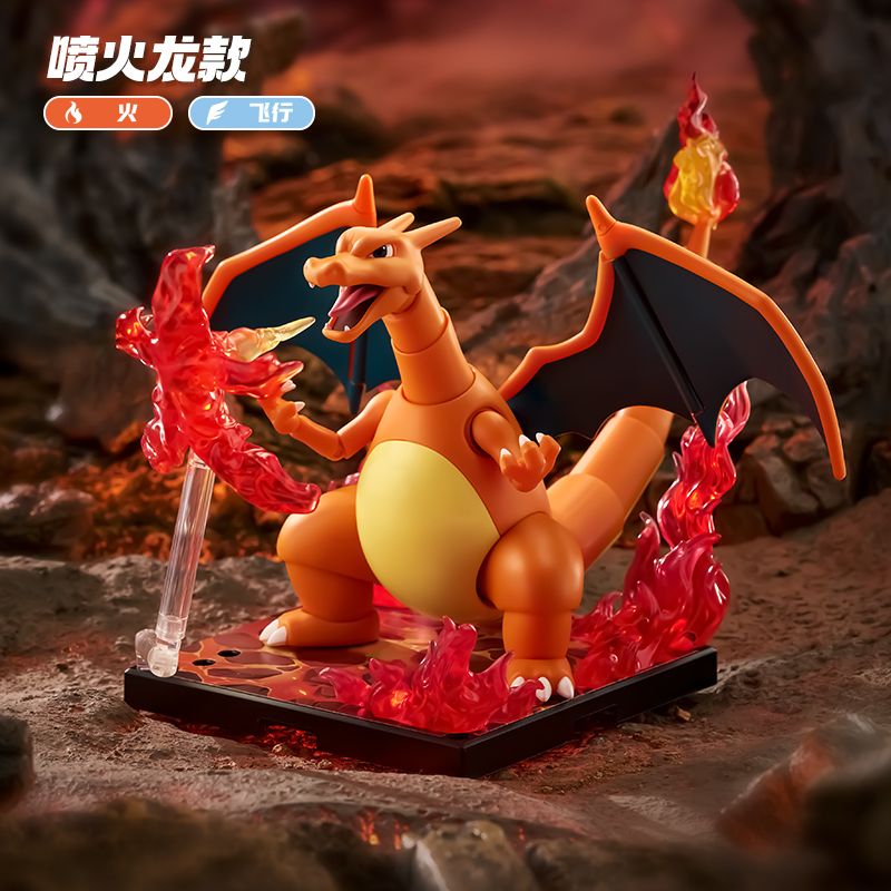 BLOKEES 74104 Xếp hình lắp ráp ghép mô hình Lời mở đầu của Pokémon CV-L Adventure: Fire Dragon