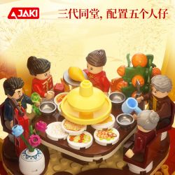 JAKI BK018 Xếp hình lắp ráp ghép mô hình Lanterns mùa xuân kỷ niệm năm mới